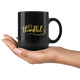 Thankful Golden Black Mug