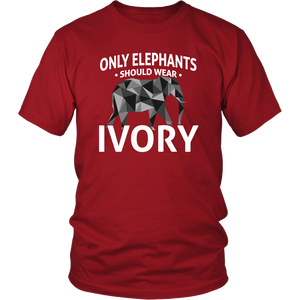 Elephants Wear Ivory Unisex Shirt