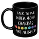 Chakras Aligned Black Mug TL