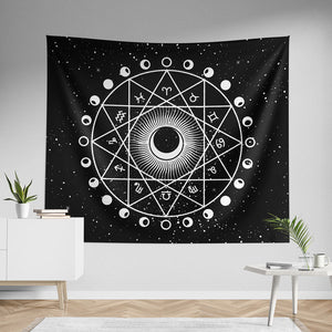 Zodiac Astrology Wall Tapestry
