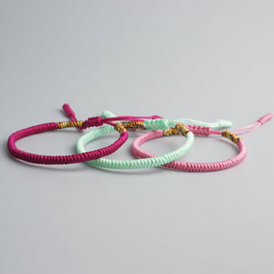 Tibetan Buddhist Lucky String Bracelets | 3PCS Love - 7 Chakra Store