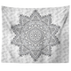 Black & White Indian Mandala Tapestry - 7 Chakra Store