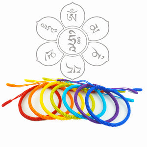 7 Chakras Tibetan Buddhist Lucky Knot Bracelets - 7 Chakra Store