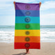 7 Chakra Cotton Rainbow Towel