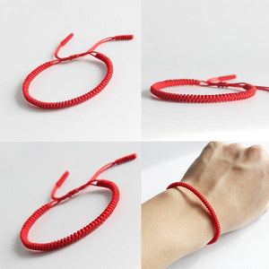 Tibetan Buddhist Red String Lucky Bracelet - 7 Chakra Store