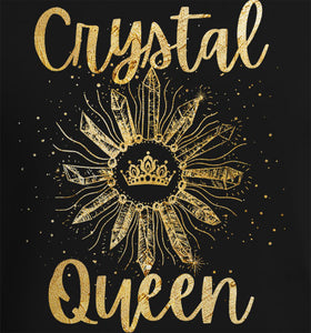 Crystal Queen Gold Lettering Shirt