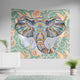 Ethnic Elephant Green Wall Tapestry