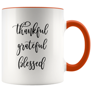 Thankful Grateful Blessed Mug