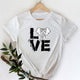 Elephant Love White Unisex Shirt