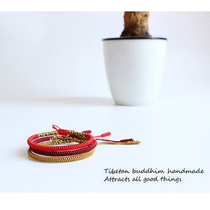 Tibetan Buddhist Lucky String Bracelets | 3PCS Abundance - 7 Chakra Store