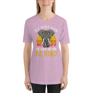 Be Kind Elephant Unisex T-Shirt - 7 Chakra Store