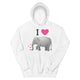 Love Elephant Unisex Hoodie - 7 Chakra Store