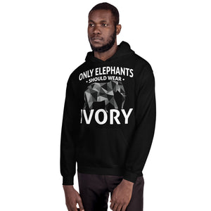 Only Elephants Wear Ivory Unisex Hoodie - 7 Chakra Store