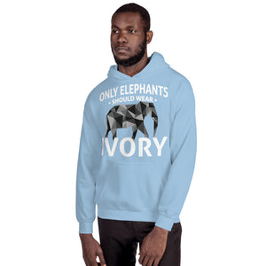 Only Elephants Wear Ivory Unisex Hoodie - 7 Chakra Store