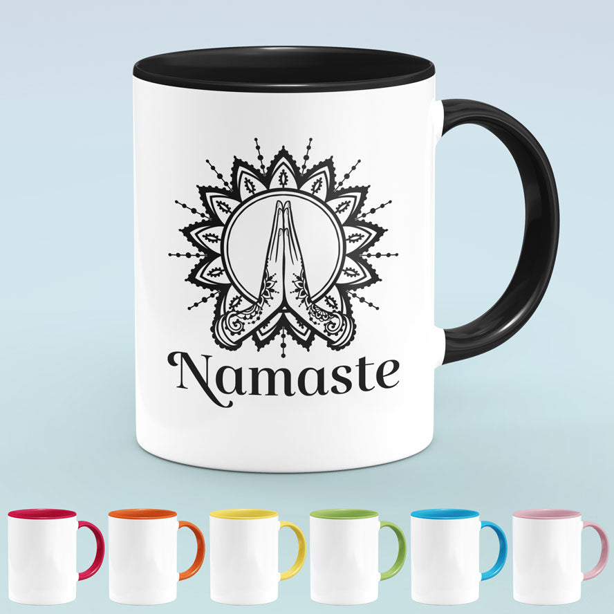Yoga mug, lotus pose mug, yoga coffee mug, namaste, meditation, yoga g –  Apricus Finds