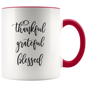 Thankful Grateful Blessed Mug