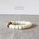 White Bodhi Seed Coconut Shell Bracelet - 7 Chakra Store