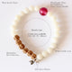 White Bodhi & Rudraksha Seed Bracelet - 7 Chakra Store