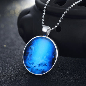 Deep Blue Glow Necklace - 7 Chakra Store