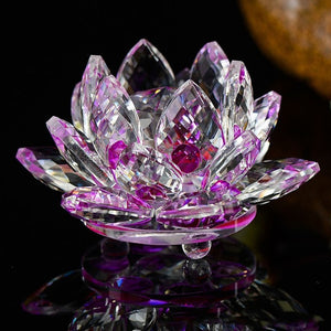 Feng Shui Crystal Lotus Flower - 7 Chakra Store