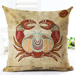 12 Constellations Zodiac Pillow Covers - 7 Chakra Store