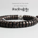 Tibetan Vajra Charm Coconut Shell Bracelet - 7 Chakra Store