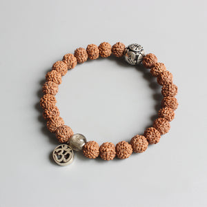 Yoga OM Rudraksha Bracelet - 7 Chakra Store