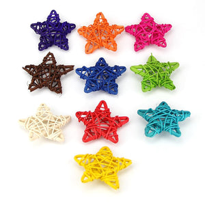 Decorative Rattan Stars (10pcs) - 7 Chakra Store