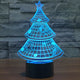Holographic 7 Color Christmas Tree 3D LED Lamp - 7 Chakra Store