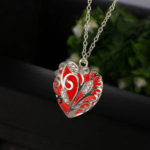 Heart of Winter Magic Forest Glow in The Dark Necklace - 7 Chakra Store