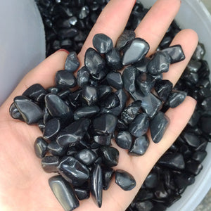 Black Obsidian Natural Stone (50g bag) - 7 Chakra Store