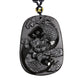 Black Obsidian Lucky Koi FIsh Necklace - 7 Chakra Store