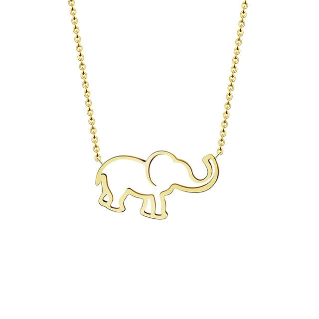 Golden & Silver Elephant Necklace – 7 Chakra Store