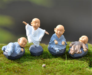 Little Buddha Baby Monks Miniature Statues - 7 Chakra Store
