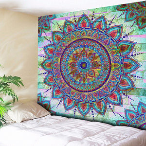 Bohemian Floral Mandala Tapestry - 7 Chakra Store
